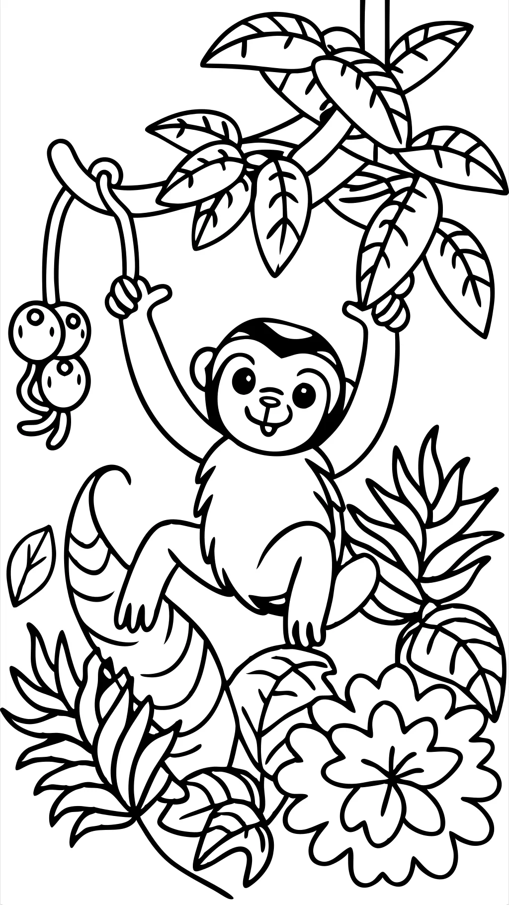 coloring pages monkeys